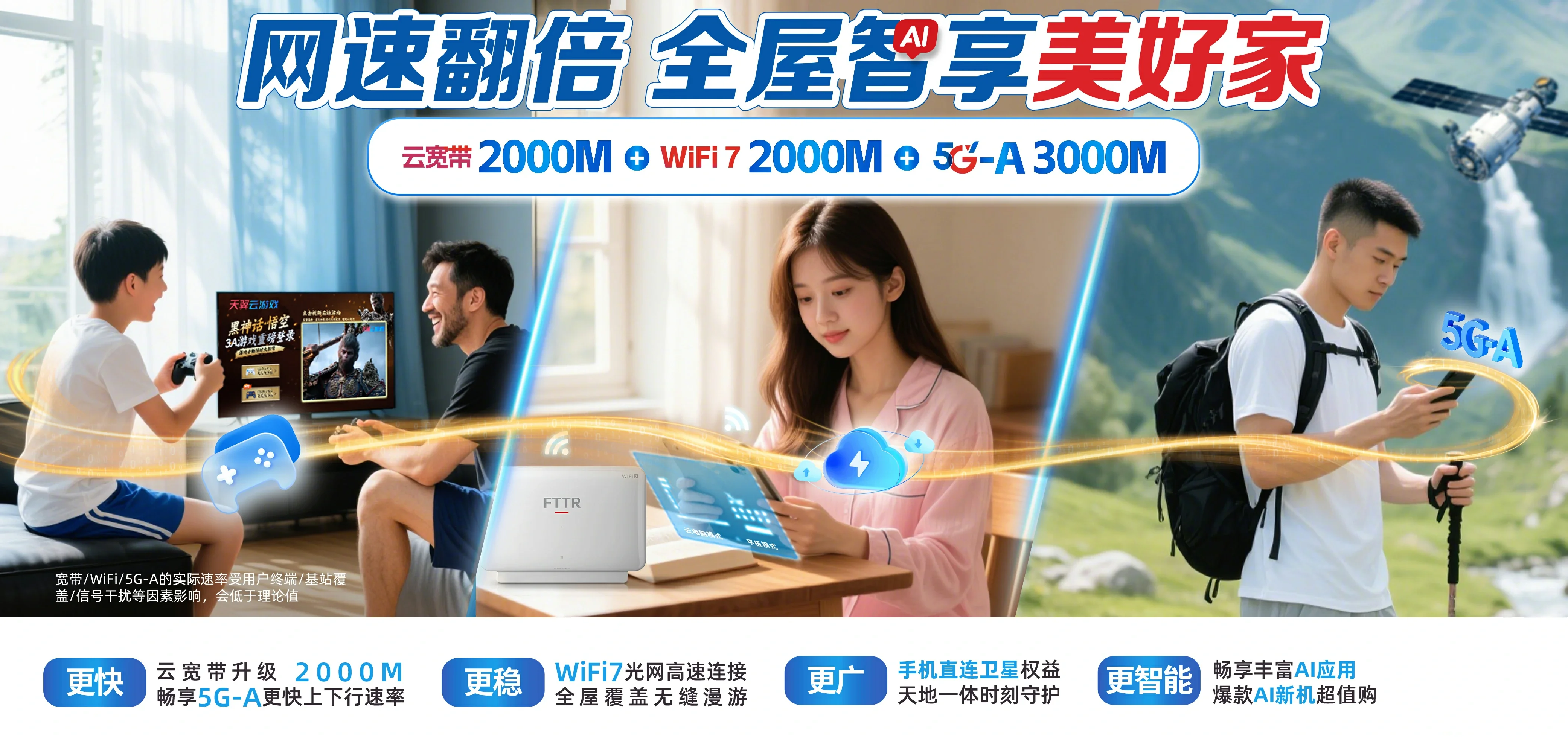中国电信 荣邦电信宽带 宽带套餐